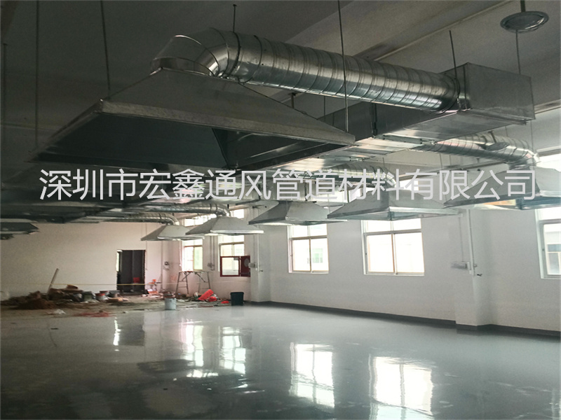 鬆崗五金（jīn）廠粉塵車間排煙管（guǎn）道安裝工程案例